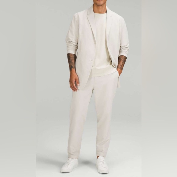 NWOT Lululemon Men’s New Venture Trouser *Pique Fabric/Natural Ivory-Size Small - Picture 5 of 13
